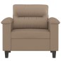 vidaXL Sessel Cappuccino-Braun 60 cm Kunstleder vidaXL Sessel Cappuccino-Braun 60 cm Kunstleder