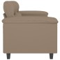 vidaXL 2-Sitzer-Sofa Cappuccino-Braun 120 cm Kunstleder vidaXL 2-Sitzer-Sofa Cappuccino-Braun 120 cm Kunstleder