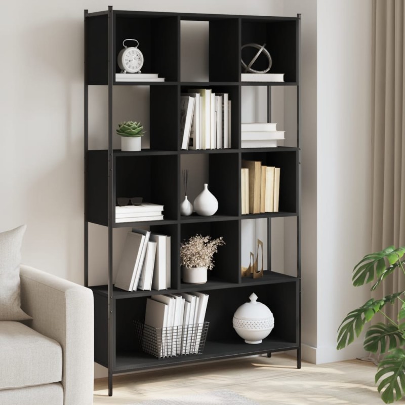 vidaXL Bücherregal Schwarz 102x28x172 cm Holzwerkstoff vidaXL Bücherregal Schwarz 102x28x172 cm Holzwerkstoff