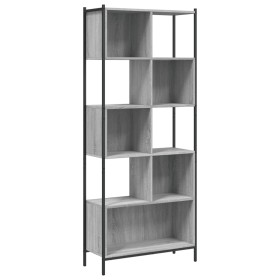 vidaXL Bücherregal Grau Sonoma 72x28x172 cm Holzwerkstoff