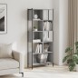 vidaXL Bücherregal Grau Sonoma 72x28x172 cm Holzwerkstoff vidaXL Bücherregal Grau Sonoma 72x28x172 cm Holzwerkstoff
