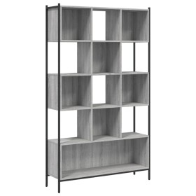 vidaXL Bücherregal Grau Sonoma 102x28x172 cm Holzwerkstoff