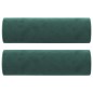 vidaXL 3-Sitzer-Sofa mit Zierkissen Dunkelgrün 180 cm Samt vidaXL 3-Sitzer-Sofa mit Zierkissen Dunkelgrün 180 cm Samt