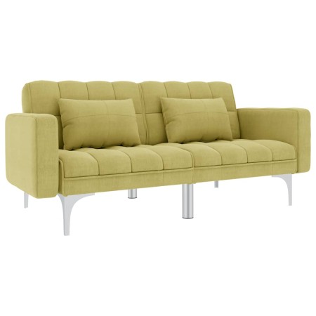 vidaXL Schlafsofa Grün Stoff