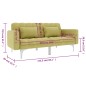 vidaXL Schlafsofa Grün Stoff vidaXL Schlafsofa Grün Stoff
