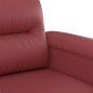 vidaXL 2-tlg. Sofagarnitur mit Kissen Weinrot Kunstleder vidaXL 2-tlg. Sofagarnitur mit Kissen Weinrot Kunstleder