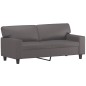 vidaXL 3-tlg. Sofagarnitur mit Kissen Grau Kunstleder vidaXL 3-tlg. Sofagarnitur mit Kissen Grau Kunstleder