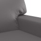 vidaXL 3-tlg. Sofagarnitur mit Kissen Grau Kunstleder vidaXL 3-tlg. Sofagarnitur mit Kissen Grau Kunstleder