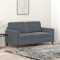 vidaXL 2-Sitzer-Sofa Dunkelgrau 140 cm Samt vidaXL 2-Sitzer-Sofa Dunkelgrau 140 cm Samt