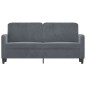 vidaXL 2-Sitzer-Sofa Dunkelgrau 140 cm Samt vidaXL 2-Sitzer-Sofa Dunkelgrau 140 cm Samt