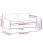 vidaXL 2-Sitzer-Sofa Dunkelgrau 140 cm Samt vidaXL 2-Sitzer-Sofa Dunkelgrau 140 cm Samt
