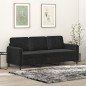 vidaXL 3-Sitzer-Sofa Schwarz 180 cm Samt vidaXL 3-Sitzer-Sofa Schwarz 180 cm Samt