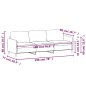vidaXL 3-Sitzer-Sofa Schwarz 180 cm Samt vidaXL 3-Sitzer-Sofa Schwarz 180 cm Samt