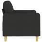 vidaXL 2-Sitzer-Sofa Schwarz 120 cm Stoff vidaXL 2-Sitzer-Sofa Schwarz 120 cm Stoff