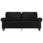 vidaXL 2-Sitzer-Sofa Schwarz 140 cm Kunstleder vidaXL 2-Sitzer-Sofa Schwarz 140 cm Kunstleder