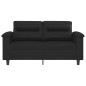 vidaXL 2-Sitzer-Sofa Schwarz 120 cm Kunstleder vidaXL 2-Sitzer-Sofa Schwarz 120 cm Kunstleder