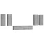 vidaXL 6-tlg. TV-Schrank-Set Grau Sonoma Holzwerkstoff vidaXL 6-tlg. TV-Schrank-Set Grau Sonoma Holzwerkstoff