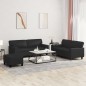 vidaXL 3-tlg. Sofagarnitur Schwarz Kunstleder vidaXL 3-tlg. Sofagarnitur Schwarz Kunstleder