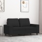 vidaXL 2-Sitzer-Sofa Schwarz 120 cm Stoff vidaXL 2-Sitzer-Sofa Schwarz 120 cm Stoff