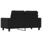 vidaXL 2-Sitzer-Sofa Schwarz 120 cm Stoff vidaXL 2-Sitzer-Sofa Schwarz 120 cm Stoff