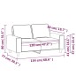 vidaXL 2-Sitzer-Sofa Schwarz 120 cm Stoff vidaXL 2-Sitzer-Sofa Schwarz 120 cm Stoff