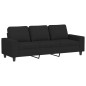 vidaXL 3-Sitzer-Sofa Schwarz 180 cm Stoff vidaXL 3-Sitzer-Sofa Schwarz 180 cm Stoff