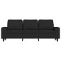 vidaXL 3-Sitzer-Sofa Schwarz 180 cm Stoff vidaXL 3-Sitzer-Sofa Schwarz 180 cm Stoff
