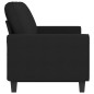 vidaXL 3-Sitzer-Sofa Schwarz 180 cm Stoff vidaXL 3-Sitzer-Sofa Schwarz 180 cm Stoff