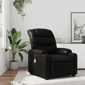 vidaXL Massagesessel Schwarz Kunstleder