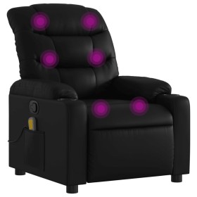 vidaXL Massagesessel Schwarz Kunstleder