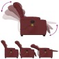 vidaXL Massagesessel mit Aufstehhilfe Weinrot Kunstleder vidaXL Massagesessel mit Aufstehhilfe Weinrot Kunstleder