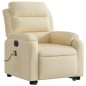 vidaXL Elektrischer Massagesessel mit Aufstehhilfe Creme Stoff vidaXL Elektrischer Massagesessel mit Aufstehhilfe Creme Stoff