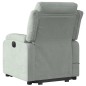 vidaXL Massagesessel mit Aufstehhilfe Hellgrau Samt vidaXL Massagesessel mit Aufstehhilfe Hellgrau Samt