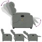 vidaXL Massagesessel mit Aufstehhilfe Hellgrau Samt vidaXL Massagesessel mit Aufstehhilfe Hellgrau Samt