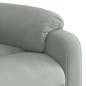 vidaXL Massagesessel mit Aufstehhilfe Hellgrau Samt vidaXL Massagesessel mit Aufstehhilfe Hellgrau Samt