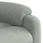 vidaXL Relaxsessel mit Aufstehhilfe Hellgrau Samt vidaXL Relaxsessel mit Aufstehhilfe Hellgrau Samt