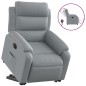 vidaXL Relaxsessel mit Aufstehhilfe Elektrisch Hellgrau Stoff vidaXL Relaxsessel mit Aufstehhilfe Elektrisch Hellgrau Stoff