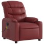 vidaXL Massagesessel Elektrisch Weinrot Kunstleder vidaXL Massagesessel Elektrisch Weinrot Kunstleder