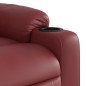vidaXL Massagesessel Elektrisch Weinrot Kunstleder vidaXL Massagesessel Elektrisch Weinrot Kunstleder