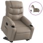 vidaXL Relaxsessel mit Aufstehhilfe Elektrisch Cappuccino Kunstleder vidaXL Relaxsessel mit Aufstehhilfe Elektrisch Cappuccino Kunstleder