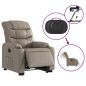 vidaXL Relaxsessel mit Aufstehhilfe Elektrisch Cappuccino Kunstleder vidaXL Relaxsessel mit Aufstehhilfe Elektrisch Cappuccino Kunstleder