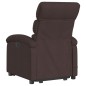 vidaXL Massagesessel mit Aufstehhilfe Dunkelbraun Stoff vidaXL Massagesessel mit Aufstehhilfe Dunkelbraun Stoff