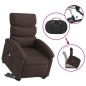 vidaXL Massagesessel mit Aufstehhilfe Dunkelbraun Stoff vidaXL Massagesessel mit Aufstehhilfe Dunkelbraun Stoff