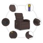 vidaXL Massagesessel mit Aufstehhilfe Dunkelbraun Stoff vidaXL Massagesessel mit Aufstehhilfe Dunkelbraun Stoff