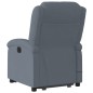 vidaXL Massagesessel mit Aufstehhilfe Dunkelgrau Samt vidaXL Massagesessel mit Aufstehhilfe Dunkelgrau Samt