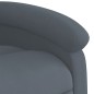 vidaXL Massagesessel mit Aufstehhilfe Dunkelgrau Samt vidaXL Massagesessel mit Aufstehhilfe Dunkelgrau Samt