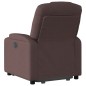 vidaXL Relaxsessel mit Aufstehhilfe Dunkelbraun Stoff vidaXL Relaxsessel mit Aufstehhilfe Dunkelbraun Stoff