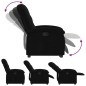 vidaXL Relaxsessel mit Aufstehhilfe Schwarz Stoff vidaXL Relaxsessel mit Aufstehhilfe Schwarz Stoff