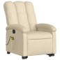 vidaXL Massagesessel mit Aufstehhilfe Creme Stoff vidaXL Massagesessel mit Aufstehhilfe Creme Stoff