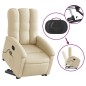 vidaXL Massagesessel mit Aufstehhilfe Creme Stoff vidaXL Massagesessel mit Aufstehhilfe Creme Stoff